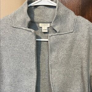 J. Crew Light Gray Open-Front Cardigan